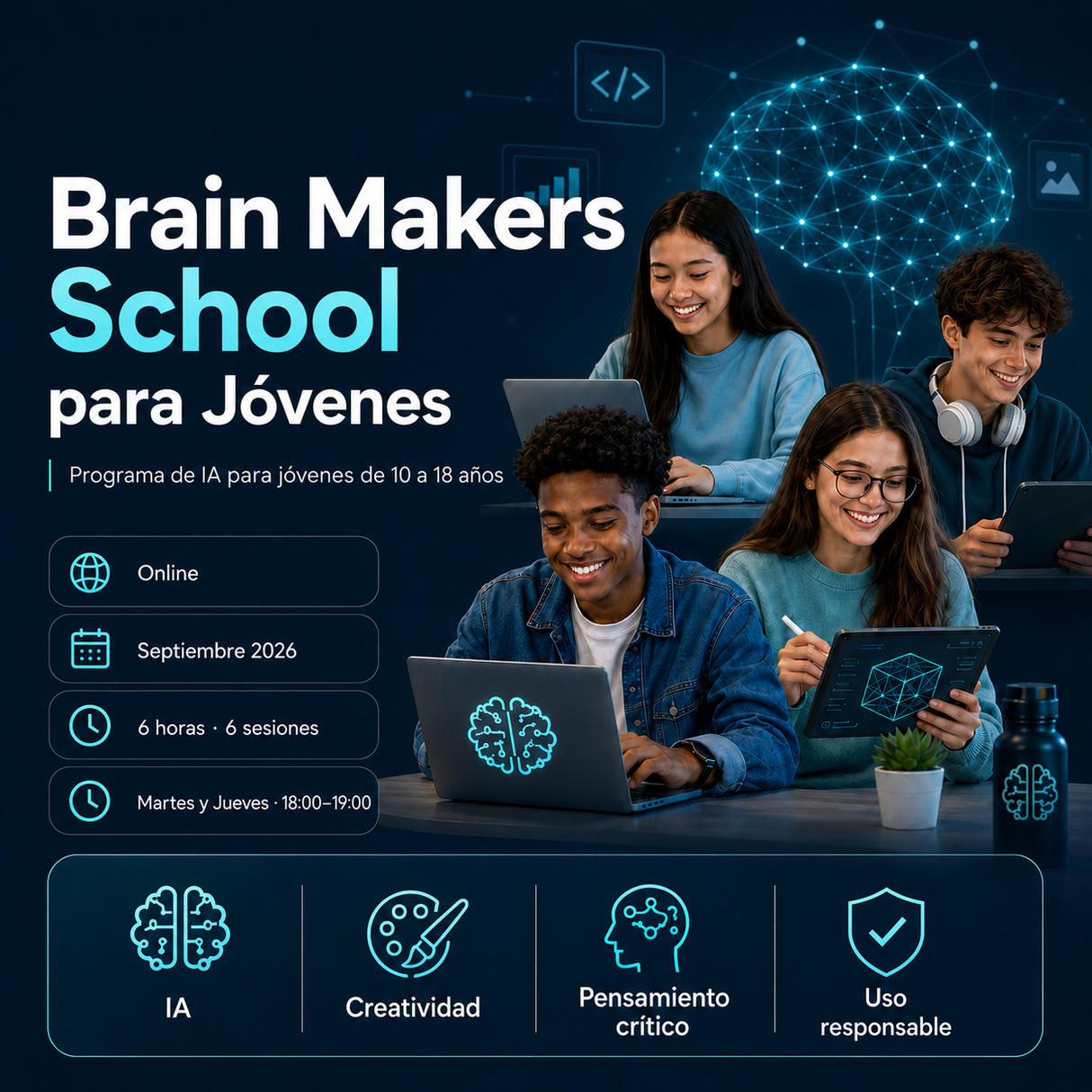 Academia de Inteligencia Artificial | Jóvenes de 12 a 14 años