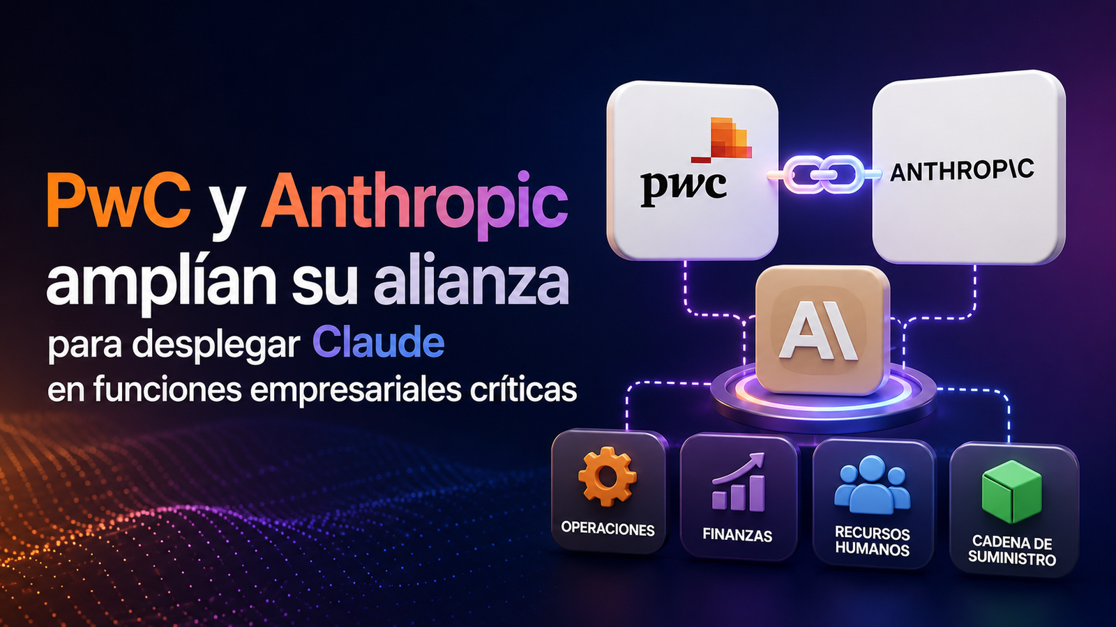 PwC y Anthropic amplían su alianza para desplegar Claude en funciones empresariales críticas