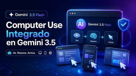 Gemini 3.5 Flash incorpora computer use para crear agentes que interactúan con navegador, móvil y escritorio