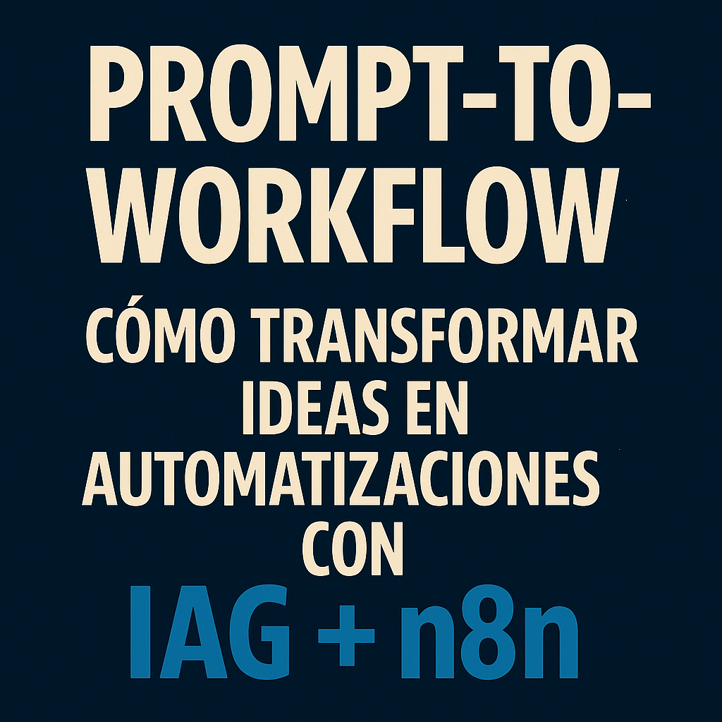 Prompt-to-Workflow: cómo transformar ideas en automatizaciones con IAG + n8n