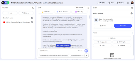 NotebookLM, n8n, prompting y el SEO: un artículo un poco diferente