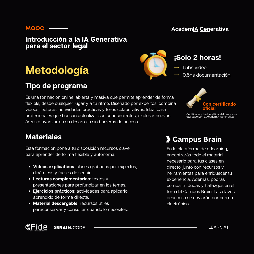 AcademIA Generativa | Introducción a la IAG para el sector legal: Ya disponible