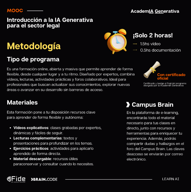 AcademIA Generativa | Introducción a la IAG para el sector legal
