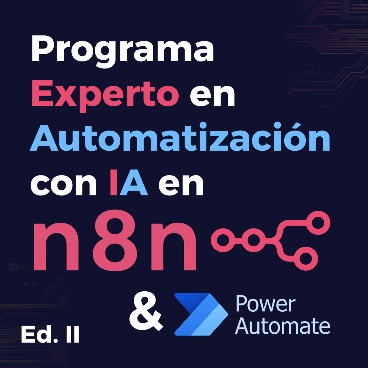 Programa Experto en Automatización con IA en n8n y Power Automate Ed. II | 29/09/2026